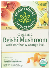 Thumbnail for Traditional Medicinals, Organic Reishi Mushroom Tea, 16 Count