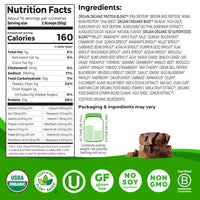 Thumbnail for Orgain Organic Vegan Protein + 50 Superfoods Powder, Creamy Chocolate Fudge - 21g Plant Based Protein, 9g Prebiotic Fiber, No Lactose, Gluten Free, No Added Sugar, 2.02 lb (Packaging May Vary)