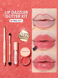 Thumbnail for SHEGLAM Lip Dazzler Glitter Kit Long-Lasting Glitter Lip Gloss Sexy Super Stay Non-Sticky Shiny Liquid Kit Lipstick Y2K-Final Act