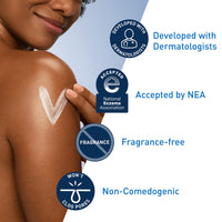 Thumbnail for CeraVe Moisturizing Cream, Body and Face Moisturizer for Dry Skin, Body Cream with Hyaluronic Acid and Ceramides, Daily Moisturizer, Oil-Free, Fragrance Free, Non-Comedogenic, 19 Ounce