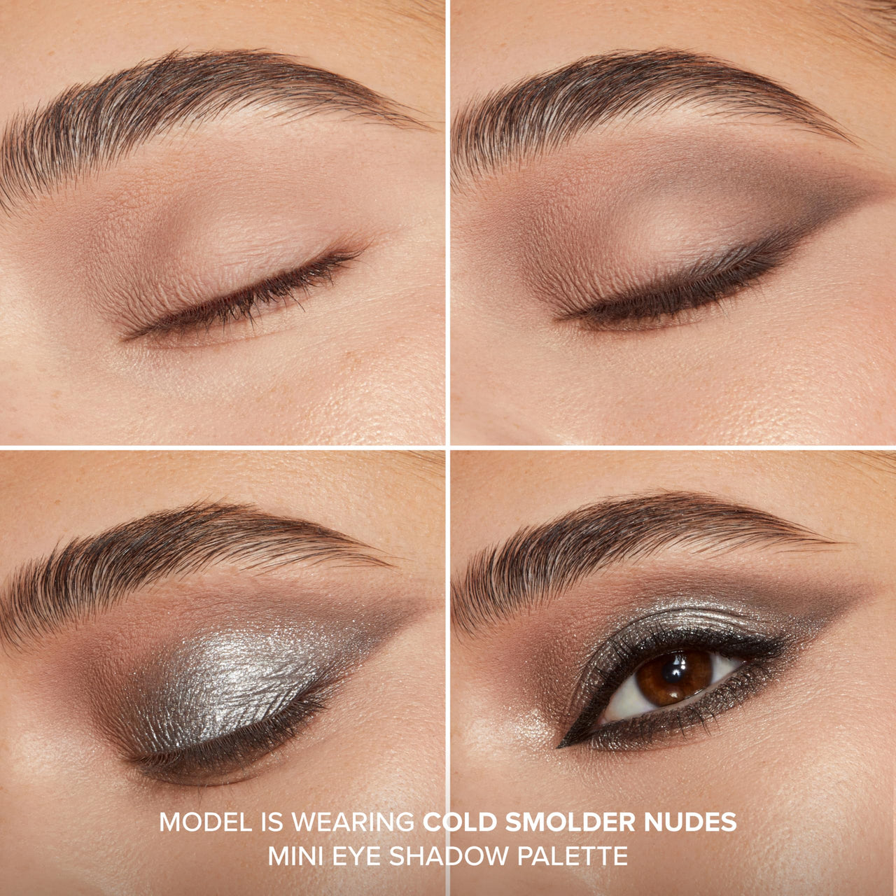 Too Faced Born This Way Natural Nudes Mini Eye Shadow Palette | High Pigment + Shimmer, 0.2 oz. Cold Smolder Nudes