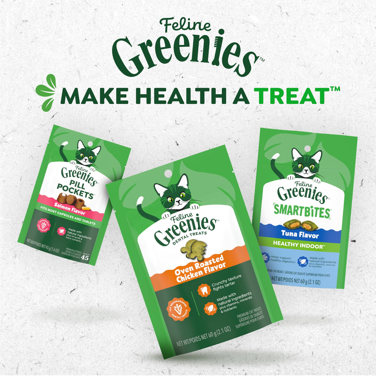 Greenies Feline Smartbites, Cat Treats Healthy Recipe, Indoor Cat Treats, Tuna Flavor, 4.6 oz. Pack