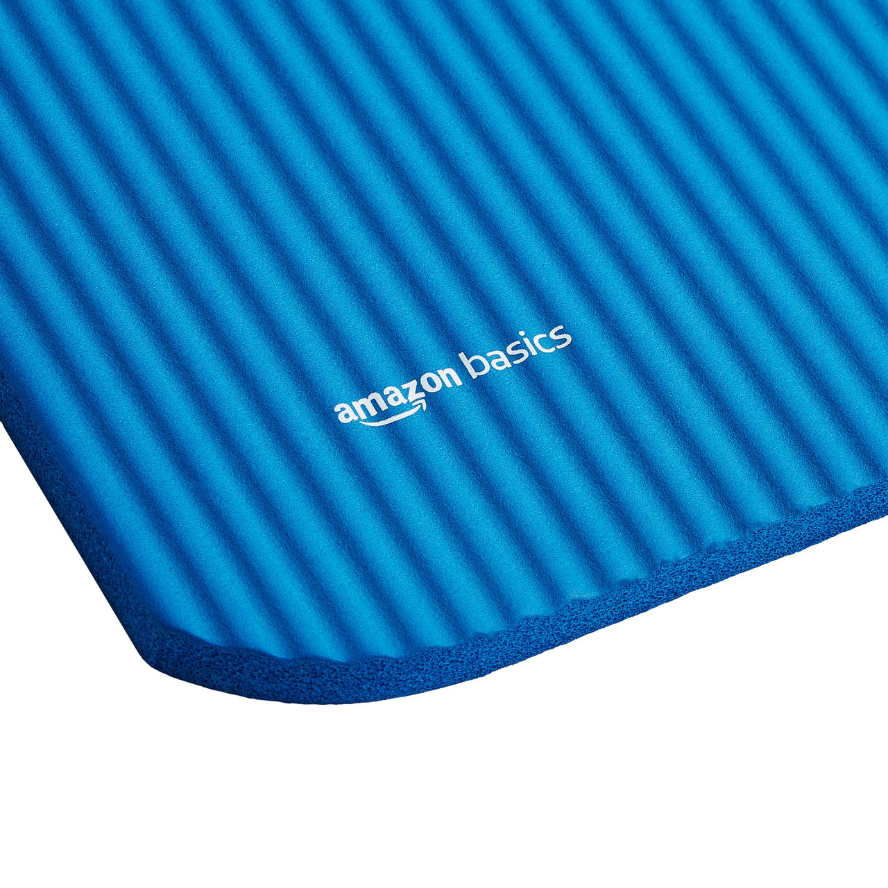 Amazon Basics Extra Thick Exercise Yoga Gym Floor Mat with Carrying Strap, 74 x 24 x .5 Inches, Blue