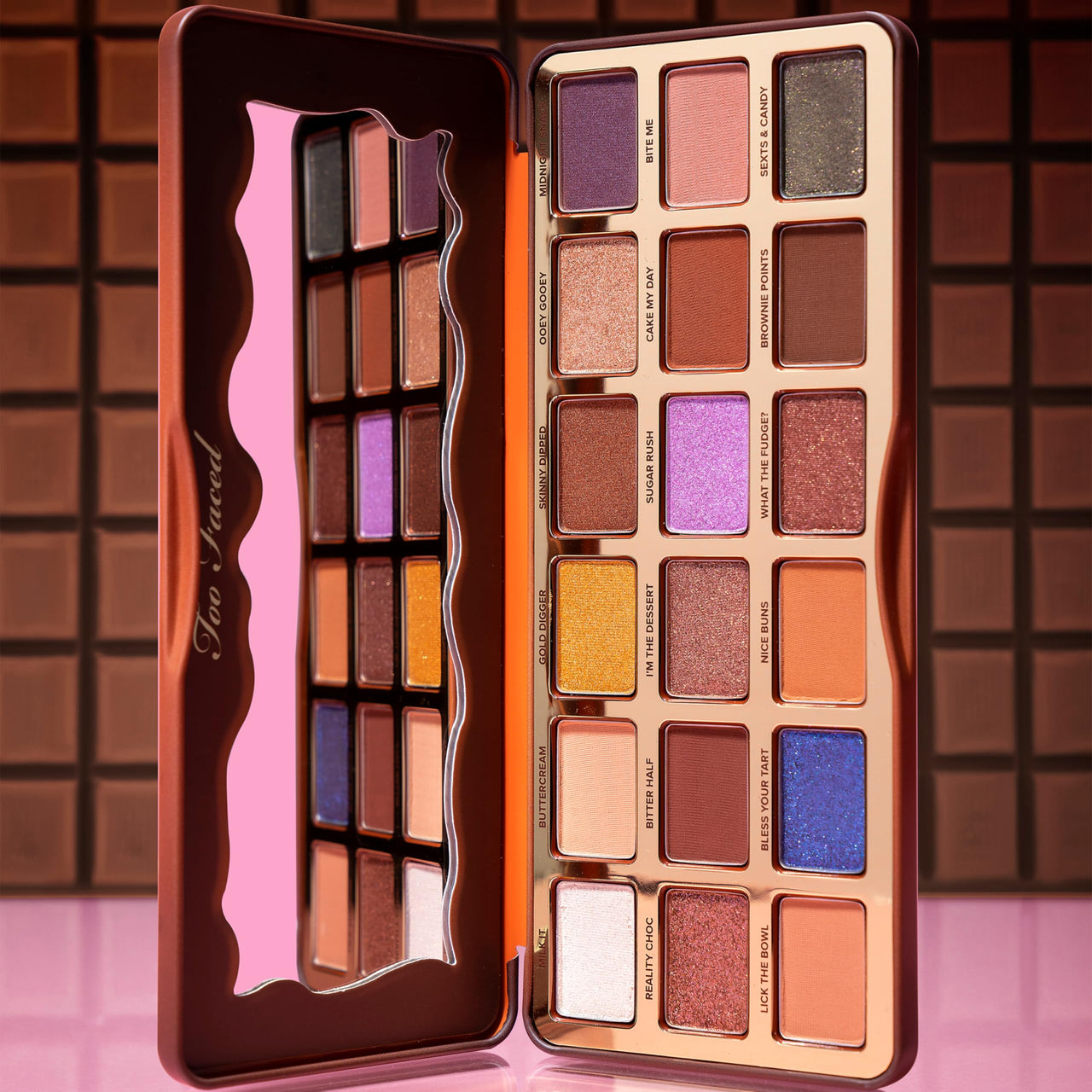 Too Faced Better Than Chocolate Eyeshadow Makeup Palette | High Pigment, Shimmer + Matte, 0.7 Ounce