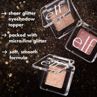 Thumbnail for e.l.f. Fine As Fleck Glitter Eyeshadow, Long-Lasting Sheer Eye Makeup With A Shimmer Finish, Soft, Smooth Formula, Vegan & Cruelty-Free, Filthy Rich