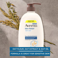Thumbnail for Aveeno Skin Relief Fragrance Free Body Wash, Triple Oat Formula, Gentle Daily Cleanser for Itchy Dry Sensitive Skin, Soap & Paraben Free, Soothes Skin, Dermatologist Recommended Brand, 33 fl oz