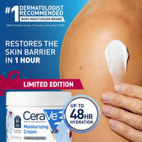 Thumbnail for CeraVe Après Ski Moisturizing Cream, Body and Face Moisturizer for Dry Skin, Hyaluronic Acid and Ceramides, Daily Moisturizer, Oil-Free, Fragrance Free, Non-Comedogenic, Limited Edition, 12 Ounce
