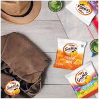 Thumbnail for Goldfish Crackers Big Smiles Variety Pack with Cheddar, Colors, and Pretzels, Snack Packs, 30 Ct