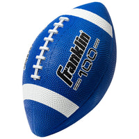 Thumbnail for Franklin Sports Grip-Rite 100 Rubber Junior Football - Blue