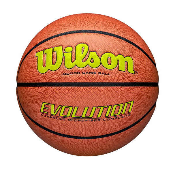 WILSON Evolution Game Basketball - Optic Yellow, Size 7 -29.5"
