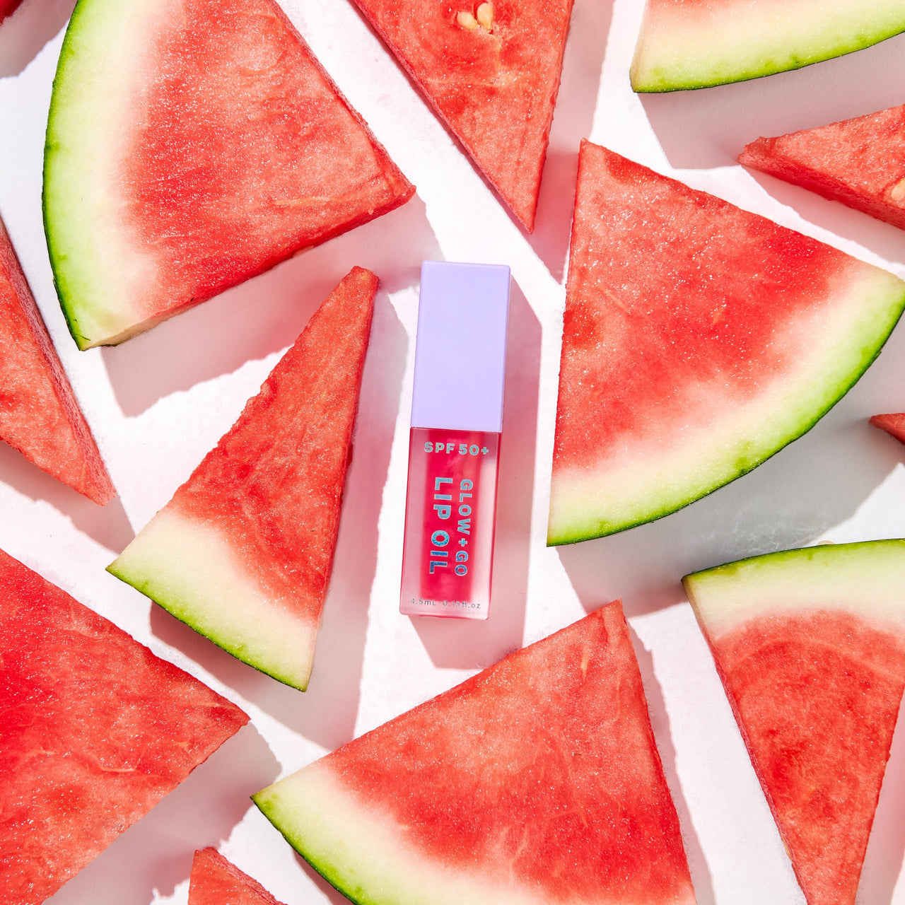 Naked Sundays SPF 50 Glow & Go Lip Oil – Watermelon | Lip Oil with Broad Spectrum SPF, Hydrating & Nourishing Lip Protection – 4.5ml