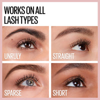 Thumbnail for Maybelline Lash Sensational Washable Mascara, Lengthening and Volumizing for a Full Fan Effect, Blackest Black, 1 Count