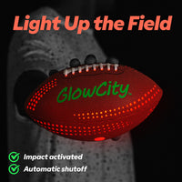 Thumbnail for GlowCity LED PU Football with Air Pump - Size 6 - Brown