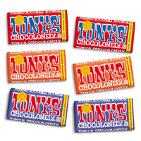 Thumbnail for Tony's Chocolonely - Top 3 Milk Chocolate Bundle - Belgium Chocolate Bar, No Artificial Flavoring, Made From Fairtrade & B Corp Certified - 6.35 Oz, 6 Bars