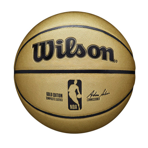 WILSON NBA Gold Edition Basketball - Gold/Black, Size 7-29.5"