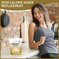 Thumbnail for Durelife Organic 100% Pure Monk Fruit sweetener, No Erythritol, Monkfruit Extract Powder, USDA organic NON-GMO Project Verified, Keto Certified, OU kosher No Fillers Zero Calorie Sugar Substitute 5 OZ
