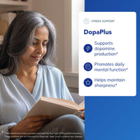 Thumbnail for Pure Encapsulations DopaPlus - Supports Dopamine Production - for Daily Brain Function* - with L-Tyrosine, Folate, Vitamin B6 & L-5-MTHF - Non-GMO & Vegan - 180 Capsules