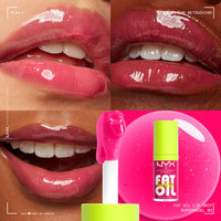 Thumbnail for NYX PROFESSIONAL MAKEUP Fat Oil Lip Drip, Moisturizing Lip Oil Gloss, Vegan Tinted Formula, Up to 12 HR Hydration - Supermodel (Shimmering Magenta)
