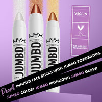 Thumbnail for NYX PROFESSIONAL MAKEUP, Jumbo Multi-Use Face Highlighter Stick - Flan