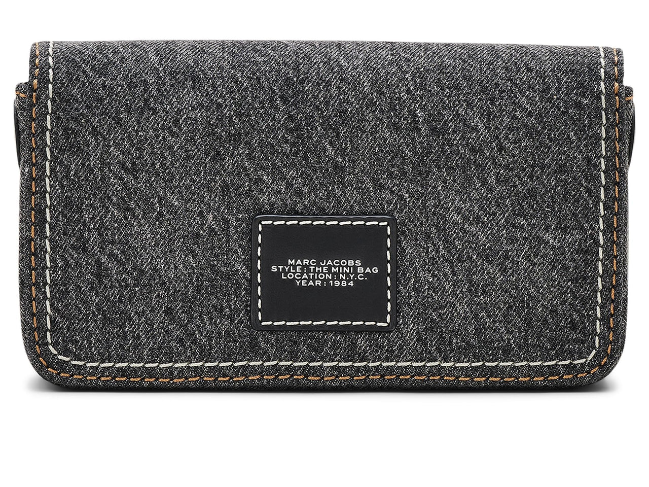 Marc Jacobs Womens The Denim Chain Mini Bag Black Wash Onesize