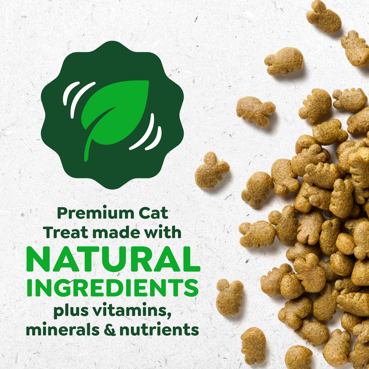Greenies Cat Treats, Feline Veterinarian-Recommended Adult Natural Dental Cat Treats, Oven Roasted Chicken Flavor, 21 oz. Tub