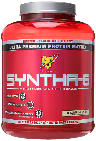 Image 1 of BSN Syntha-6 Protein Powder, Chocolate Cake Batter, 5 Pound