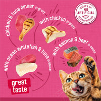 Thumbnail for Purina Friskies Gravy Wet Cat Food Variety Pack, Surfin’ and Turfin’ Prime Filets Favorites - (Pack of 40) 5.5 oz. Cans