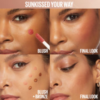 Thumbnail for Maybelline Sunkisser Multi-Use Liquid Blush and Bronzer, Blendable, Longwear, Glowy Make Up, Downtown Rush, 1 Count