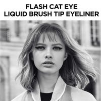 Thumbnail for L'Oreal Paris Makeup Infallible Flash Cat Eye Waterproof Liquid Eyeliner, Black, 0.44 oz.