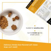 Thumbnail for VetriScience Extra Strength Senior 27+ Active Health Chews, Golden Years Daily Multivitamin for Senior Dogs, Balanced Vitamins, Minerals, and Omega-3s, Aging and Wellness Support, Chicken, 60 Count