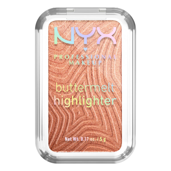 NYX PROFESSIONAL MAKEUP Buttermelt Highlighter, Powder Highlighter Makeup, With Up to 12H Wear and High Impact Glow - 35 Butta In Bronze (Bronzed Gold)