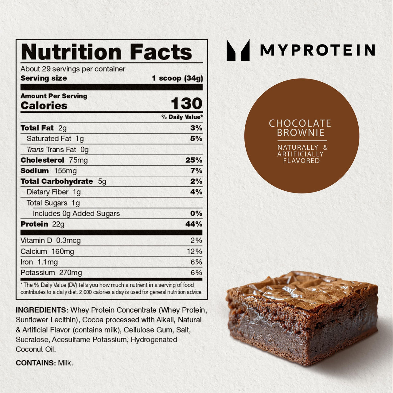 Myprotein Impact Whey Protein Powder, 2.2 Lbs (29 Servings) Chocolate, 22g Protein & 5g BCAA Per Serving, Shake for Superior Performance