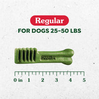 Thumbnail for Greenies Veterinarian-Recommended Adult Natural Dental Dog Treats Regular Size, Dog Dental Chews, Original Flavor, 54 oz. Pack, 54 Count
