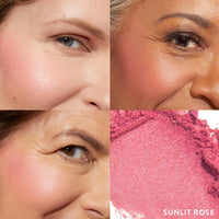 Thumbnail for LAURA GELLER NEW YORK Baked Blush-n-Brighten Marbleized Blush for Cheeks - Sunlit Rose - Satin Finish - Buildable Color