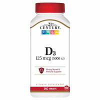Thumbnail for 21st Century Vitamin D3 125mcg 5000IU 360 Tabs
