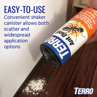 Thumbnail for TERRO Ant Dust Powder Killer for Indoors and Outdoors - Kills Ants, Fire Ants, Roaches, Spiders, and Other Insects - T600 - Up to 8 Months Protection - Easy to Use