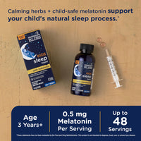 Thumbnail for Mommy's Bliss Kids Sleep Liquid with Melatonin & Calming Herbs | Melatonin for Children 3 Years & Up | Grape Flavor | Sugar Free | 4 Fl Oz (60 Servings)