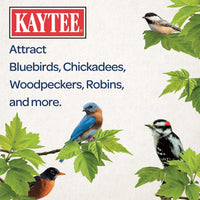 Thumbnail for Kaytee Wild Bird Seed & Mealworm Seed Cake Food For Bluebirds, Chickadees, Woodpeckers and More, 1.4 Pound