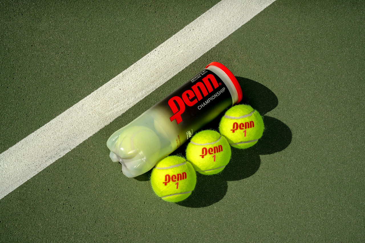 Penn Championship Tennis Balls - Regular Duty Felt Pressurized Tennis Balls - 1 Can, 3 Balls