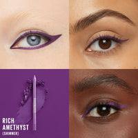 Thumbnail for Maybelline TattooStudio Long-Lasting Sharpenable Eyeliner Pencil, Glide on Smooth Gel Pigments with 36 Hour Wear, Waterproof, Rich Amethyst, 1 Count