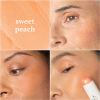 Thumbnail for Julep Skip The Brush Cream to Powder Blush Stick - Sweet Peach - Blendable and Buildable Color - 2-in-1 Blush and Lip Makeup Stick