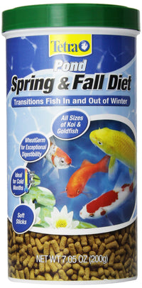 Thumbnail for TetraPond Spring And Fall Diet 7.05 Ounces, Pond Fish Food, For Goldfish And Koi