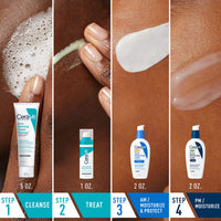 Thumbnail for CeraVe Acne Skin Care Set, 5oz Acne Foaming Cream Cleanser + 1oz Resurfacing Retinol Serum + 2oz AM Facial Moisturizing Lotion with SPF 30 + 2oz PM Facial Moisturizing Lotion