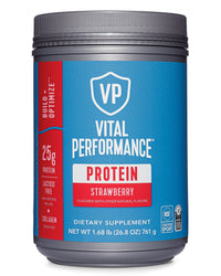 Thumbnail for Vital Proteins Collagen Peptides Powder - Strawberry Protein Powder Blend, Lactose-Free, Made Without Gluten, 1.68lb