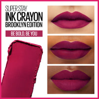 Thumbnail for Maybelline Super Stay Ink Crayon Matte Longwear Lipstick Makeup, 120 Be Bold, Be You, 0.04 oz