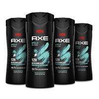 Thumbnail for AXE Body Wash Apollo 4 Count for Long Lasting Freshness Sage & Cedarwood Men's Body Wash with Odor-Busting Prebiotics 16 oz