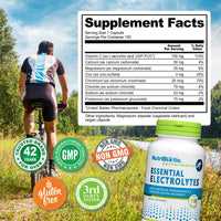 Thumbnail for NutriBiotic Essential Electrolytes, 100 Ct Capsules | Supports Increased Performance & Faster Recovery | Pharmaceutical Grade Vitamin C with Electrolytes for Rehydration | Vegan, Gluten-Free & Non-GMO