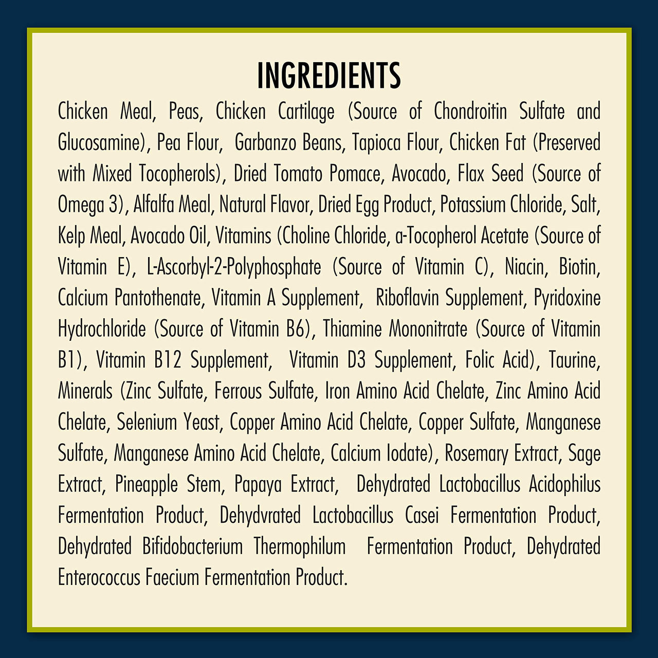 AvoDerm Natural Advanced Joint Health Chicken Meal Formula - Grain Free Adult Dry Dog Food 24 lb