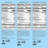 Thumbnail for Built Bar, Puff Protein Bars, Variety Pack, Collagen, On-the-go Snacks, Breakfast Bar, Mixed Sampler, 12 Pack