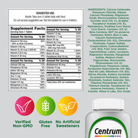 Thumbnail for Centrum Silver Multivitamin for Adults 50 Plus, Multivitamin/Multimineral Supplement, Vitamin D3, B Vitamins, Gluten Free, Non-GMO Ingredients, Supports Memory and Cognition in Older Adults - 220 Ct
